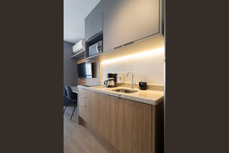 Studio para alugar com 25m², 1 quarto e sem vaga Studio para alugar com 25m², 1 quarto e sem vagaCozinha