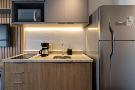 Studio para alugar com 25m², 1 quarto e sem vaga Studio para alugar com 25m², 1 quarto e sem vagaCozinha