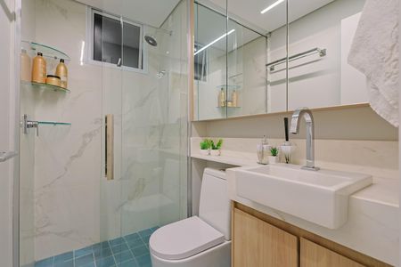 Apartamento à venda com 70m², 3 quartos e 2 vagas Apartamento à venda com 70m², 3 quartos e 2 vagasBanheiro da Suíte