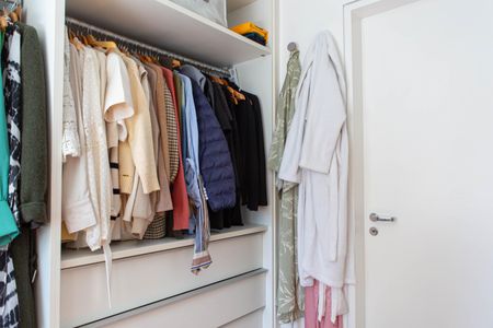 Apartamento à venda com 90m², 1 quarto e 2 vagasCloset da suíte