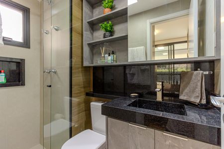 Studio para alugar com 31m², 1 quarto e sem vaga Studio para alugar com 31m², 1 quarto e sem vagaBanheiro do Studio