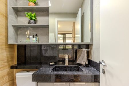 Studio para alugar com 31m², 1 quarto e sem vaga Studio para alugar com 31m², 1 quarto e sem vagaBanheiro do Studio