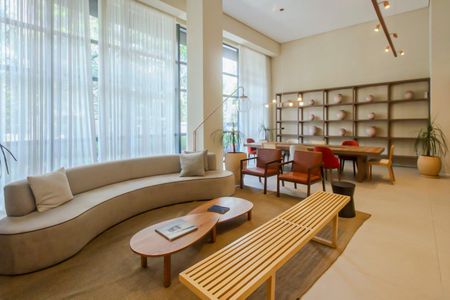 Studio para alugar com 31m², 1 quarto e sem vaga Studio para alugar com 31m², 1 quarto e sem vagaHall Social