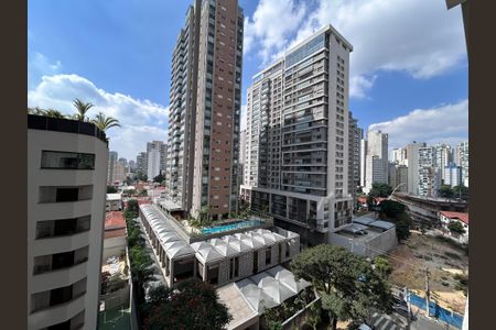 Vista da Varanda do Studio de kitnet/studio à venda com 1 quarto, 22m² em Jardim das Acacias, São Paulo