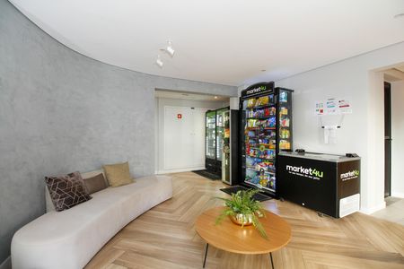 Studio para alugar com 30m², 1 quarto e sem vaga Studio para alugar com 30m², 1 quarto e sem vagaHall Social
