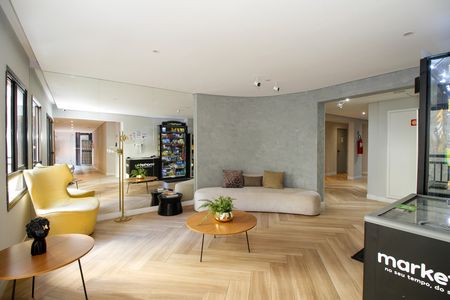 Studio para alugar com 30m², 1 quarto e sem vaga Studio para alugar com 30m², 1 quarto e sem vagaHall Social