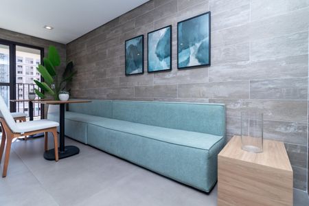 Studio à venda com 25m², 1 quarto e sem vaga Studio à venda com 25m², 1 quarto e sem vagaÁrea Comum - Salão de Festas