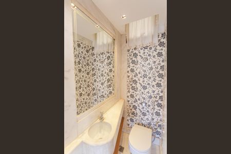 Lavabo na Sala de apartamento à venda com 4 quartos, 158m² em Serra, Belo Horizonte