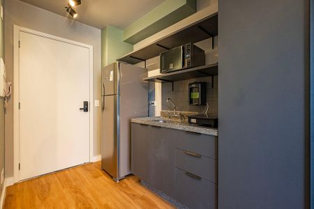 Studio para alugar com 25m², 1 quarto e sem vaga Studio para alugar com 25m², 1 quarto e sem vagaCozinha