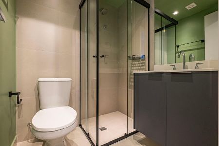 Studio para alugar com 25m², 1 quarto e sem vaga Studio para alugar com 25m², 1 quarto e sem vagaBanheiro