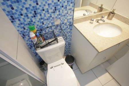 Apartamento à venda com 123m², 3 quartos e 2 vagasBanheiro do Quarto 3 - Segundo Andar