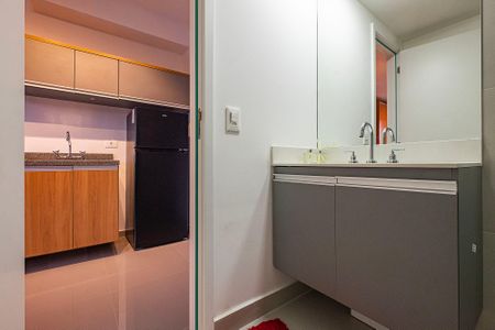 Studio para alugar com 24m², 1 quarto e sem vaga Studio para alugar com 24m², 1 quarto e sem vagaBanheiro