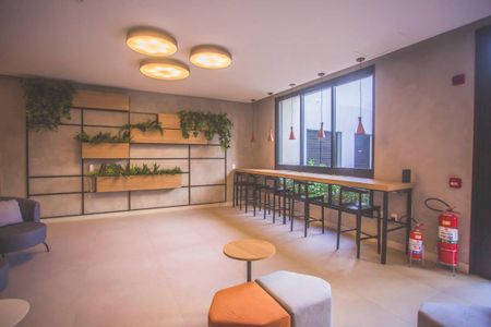 Studio para alugar com 27m², 1 quarto e sem vagaÁrea comum - Salão de festas