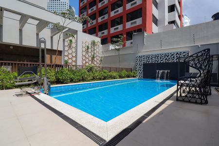 Studio para alugar com 28m², 1 quarto e sem vaga Studio para alugar com 28m², 1 quarto e sem vagaÁrea comum - Piscina