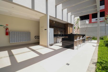 Studio para alugar com 28m², 1 quarto e sem vaga Studio para alugar com 28m², 1 quarto e sem vagaÁrea comum - Churrasqueira