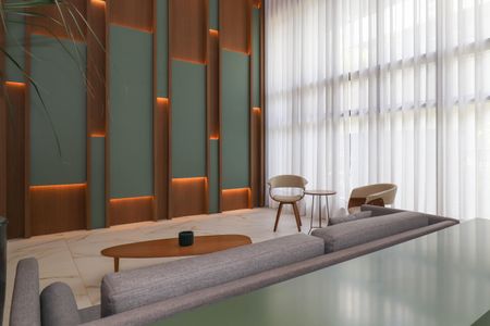 Studio para alugar com 28m², 1 quarto e sem vaga Studio para alugar com 28m², 1 quarto e sem vagaHall social