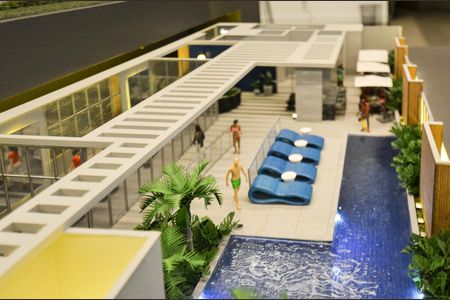 Apartamento à venda com 25m², 1 quarto e sem vagaMaquete da Área Comum