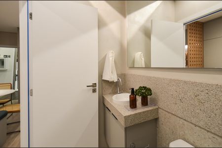 Banheiro Suíte de apartamento à venda com 1 quarto, 25m² em Centro, Belo Horizonte