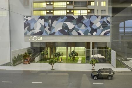 Apartamento à venda com 25m², 1 quarto e sem vagaMaquete da Fachada do Prédio