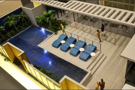 Apartamento à venda com 25m², 1 quarto e sem vagaMaquete da Área Comum