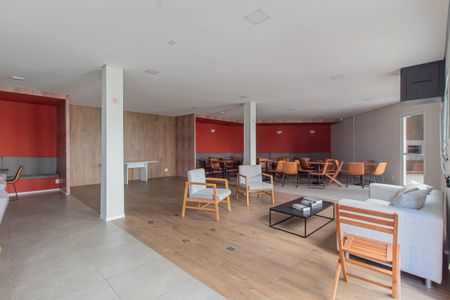 Apartamento para alugar com 24m², 1 quarto e 1 vaga Apartamento para alugar com 24m², 1 quarto e 1 vagaÁrea comum - Salão de festas