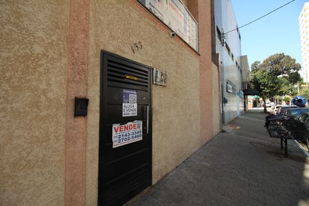 Studio para alugar com 35m², 1 quarto e sem vagaFachada e placa