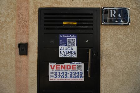 Studio para alugar com 35m², 1 quarto e sem vagaFachada e placa