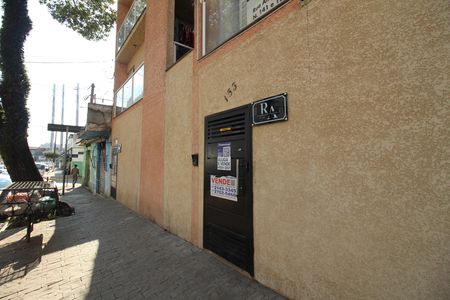 Studio para alugar com 35m², 1 quarto e sem vagaFachada e placa