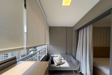 Studio para alugar com 26m², 1 quarto e sem vagaVaranda