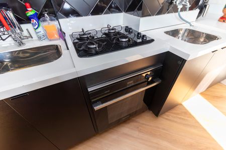 Apartamento para alugar com 45m², 1 quarto e 1 vagaDetalhe da cozinha