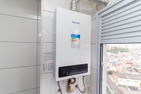 Apartamento à venda com 45m², 2 quartos e 1 vagaCozinha e Área de Serviço - Aquecedor