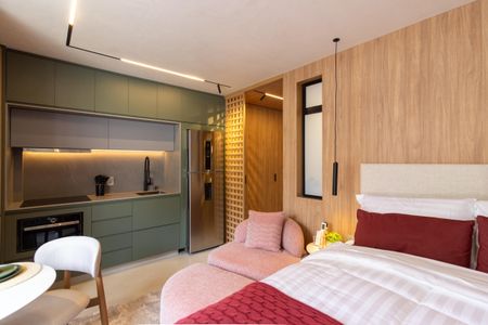 Studio à venda com 27m², 1 quarto e sem vagaStudio