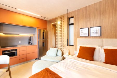 Studio à venda com 27m², 1 quarto e sem vagaStudio