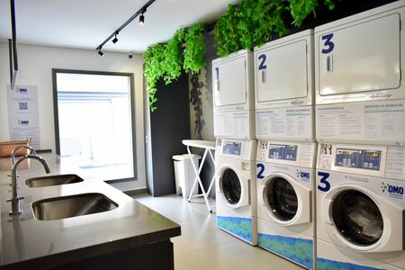 Studio para alugar com 25m², 1 quarto e sem vaga Studio para alugar com 25m², 1 quarto e sem vagaLavanderia
