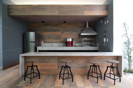 Studio para alugar com 25m², 1 quarto e sem vaga Studio para alugar com 25m², 1 quarto e sem vagaÁrea comum - Churrasqueira