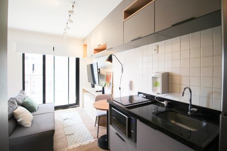 Studio para alugar com 25m², 1 quarto e sem vaga Studio para alugar com 25m², 1 quarto e sem vagaCozinha