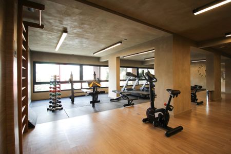 Studio para alugar com 25m², 1 quarto e sem vaga Studio para alugar com 25m², 1 quarto e sem vagaÁrea comum - Academia