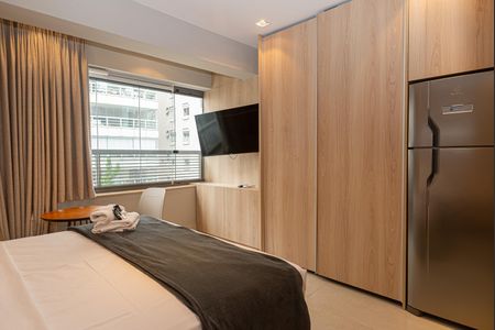 Studio para alugar com 24m², 1 quarto e sem vaga Studio para alugar com 24m², 1 quarto e sem vagaQuarto