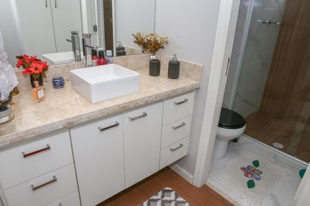 Apartamento à venda com 53m², 1 quarto e 1 vaga Apartamento à venda com 53m², 1 quarto e 1 vagaBanheiro da Suíte