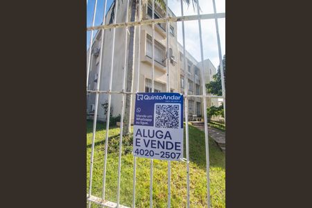 Apartamento para alugar com 46m², 1 quarto e 1 vagaFachada e placa