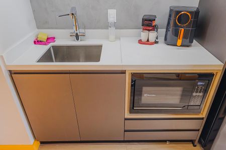 Studio à venda com 39m², 1 quarto e sem vagaCozinha