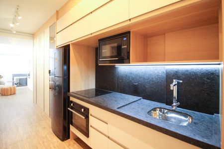 Studio à venda com 37m², 1 quarto e sem vagaCozinha