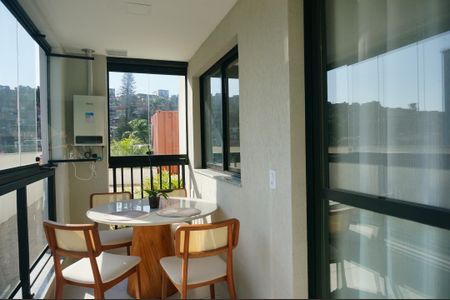 Studio à venda com 37m², 1 quarto e 1 vagaVaranda