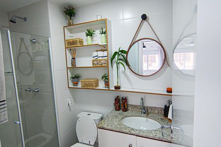 Apartamento para alugar com 59m², 2 quartos e 1 vaga Apartamento para alugar com 59m², 2 quartos e 1 vagaBanheiro Social