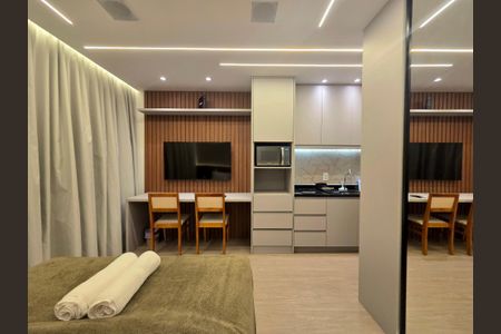 Studio de kitnet/studio para alugar com 1 quarto, 25m² em Indianópolis, São Paulo