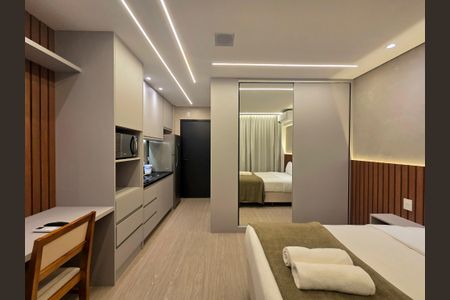 Studio de kitnet/studio para alugar com 1 quarto, 25m² em Indianópolis, São Paulo