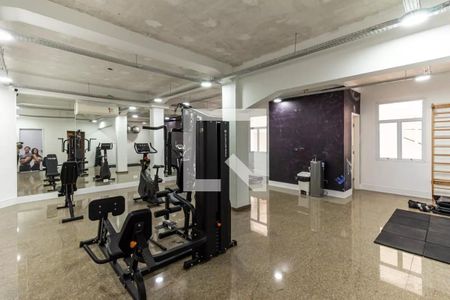 Apartamento para alugar com 36m², 1 quarto e sem vaga Apartamento para alugar com 36m², 1 quarto e sem vagaAcademia