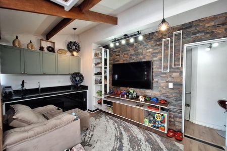 Sala de apartamento à venda com 2 quartos, 106m² em Vila Gilda, Santo André