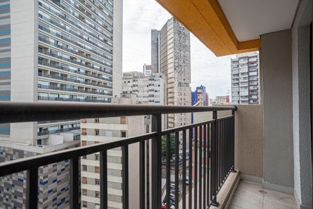 Studio à venda com 24m², 1 quarto e sem vagaVaranda