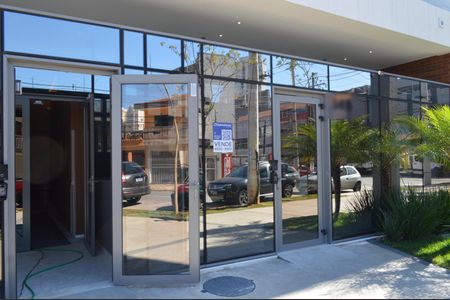 Studio para alugar com 23m², 1 quarto e sem vaga Studio para alugar com 23m², 1 quarto e sem vagaFachada + Plaquinha